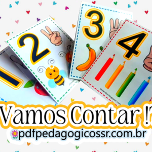 Plaquinha de parede de 1 a 10